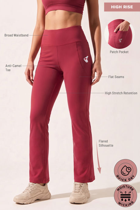 Zelocity Quick Dry Track Pant - Deep Claret — image 9